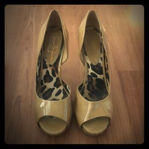 Jessica Simpson Camel Heels